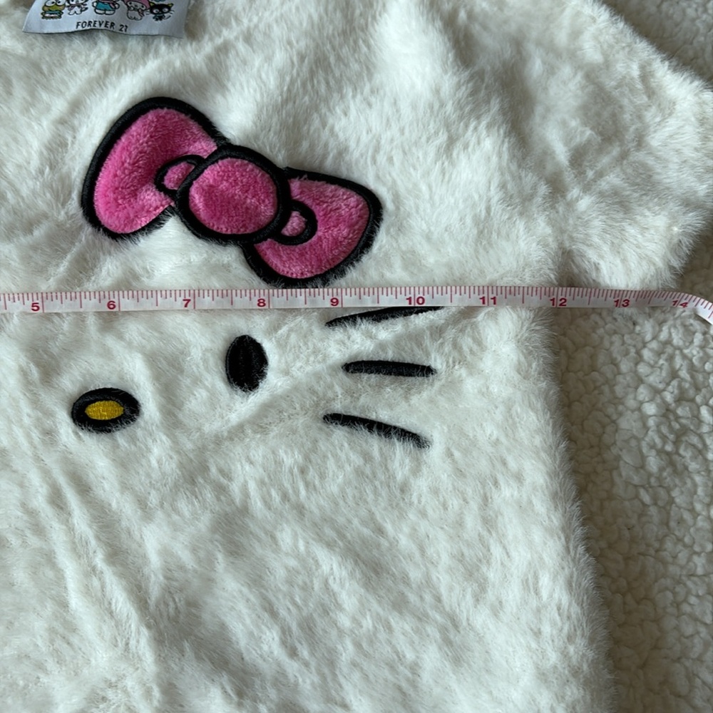 Forever 21 fuzzy Sweater Hello Kitty shirt - Picture 2 of 5